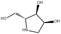 (2R,3R,4S)-2-(羟基甲基)吡咯烷-3,4-二醇, 105990-41-8, 结构式