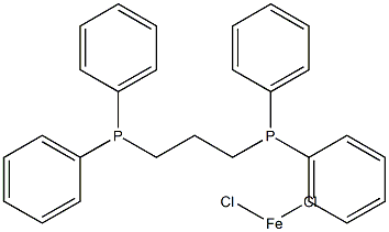 二氯[1,3-双(二苯基膦基)丙烷]铁(II), 106245-43-6, 结构式