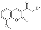 3-(2-溴乙酰基)-8-甲氧基-2H-1-苯并吡喃-2-酮, 106578-18-1, 结构式