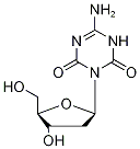 6-氨基-3-(2-脱氧-BETA-D-赤式-呋喃戊糖基)-1,3,5-三嗪-2,4(1H,3H)-二酮, 106966-55-6, 结构式