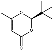 (R)-2-叔丁基-6-甲基-1,3-二噁英-4-酮, 107289-20-3, 结构式