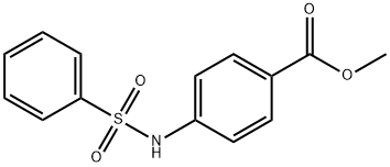 4-苯磺酰氨基苯甲酸甲酯, 107920-79-6, 结构式