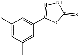 5-(3,5-二甲基苯基)-1,3,4-噁二唑-2-硫醇, 108413-54-3, 结构式