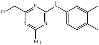 6-(氯甲基)-N-(3,4-二甲基苯基)-1,3,5-三嗪-2,4-二胺, 108676-73-9, 结构式