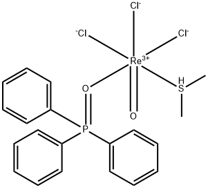 氧化三氯[(二甲硫醚)三苯基膦氧化物]铼(V), 108695-90-5, 结构式