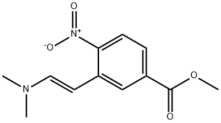 (E)-METHYL 3-(2-(DIMETHYLAMINO)VINYL)-4-NITROBENZOATE, 108763-41-3, 结构式