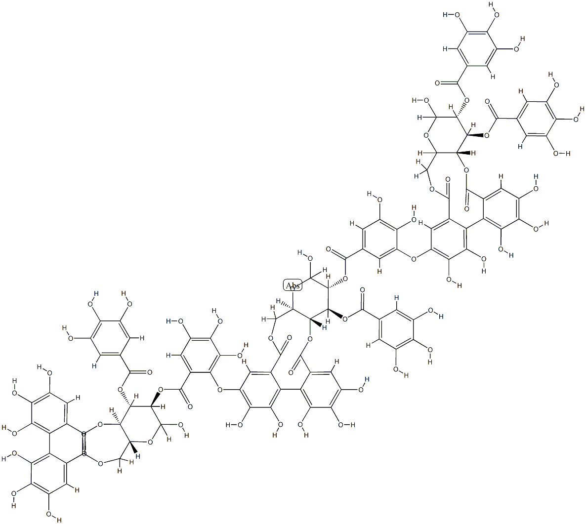 木鞣质C, 108906-53-2, 结构式