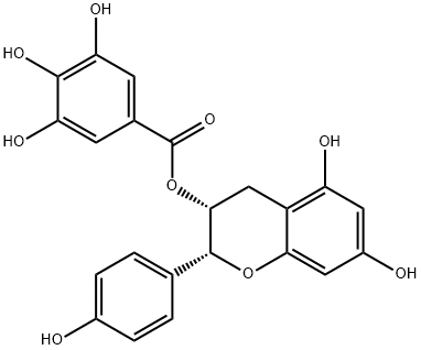 (-)-Epiafzelechin 3-O-gallate, 108907-43-3, 结构式