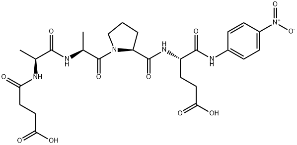 SUC-ALA-ALA-PRO-GLU-PNA, 108929-37-9, 结构式