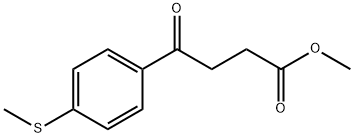 4-(4-(甲硫基)苯基)-4-氧代丁酸甲酯, 108960-07-2, 结构式