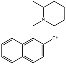 1-(2-甲基-哌啶基甲基)-[2]萘酚, 108975-37-7, 结构式