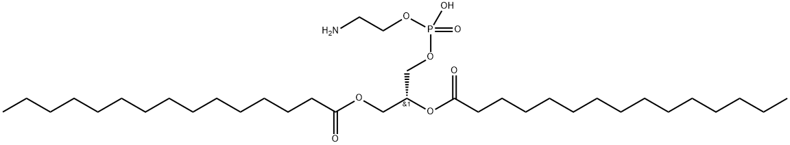 1,2-DIPENTADECANOYL-SN-GLYCERO-3-PHOSPHOETHANOLAMINE;15:0 PE, 109032-52-2, 结构式