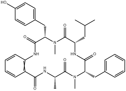 Cycloaspeptide A, 109171-13-3, 结构式