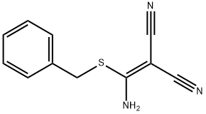 2-(氨基(苄硫基)亚甲基)丙二腈, 109228-98-0, 结构式