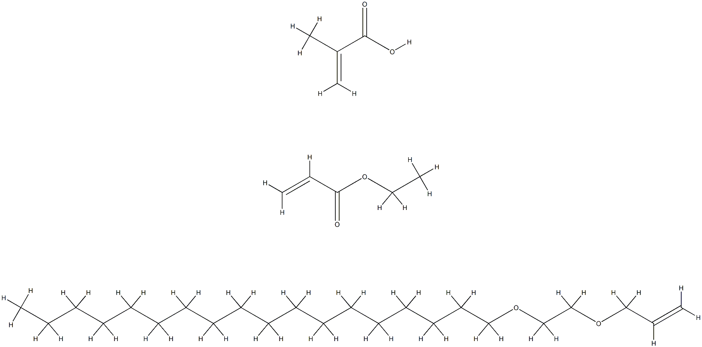 硬脂醇聚醚-10 烯丙基醚/丙烯酸(酯)类共聚物, 109292-17-3, 结构式