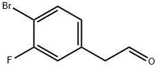 2-(4-溴-3-氟苯基)乙醛, 109346-85-2, 结构式