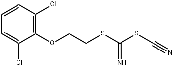 [(2,6-DICHLOROPHENOXY)METHYL] METHYL CYANOCARBONIMIDODITHIOATE, 109349-02-2, 结构式