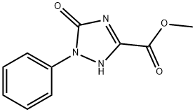 Methyl2,5-dihydro-5-oxo-1-phenyl-1H-1,2,4-triazole-3-carboxylate, 109519-47-3, 结构式