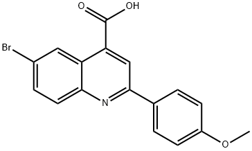 6-溴-2-(4-甲氧苯基)喹啉-4-羧酸, 109540-19-4, 结构式