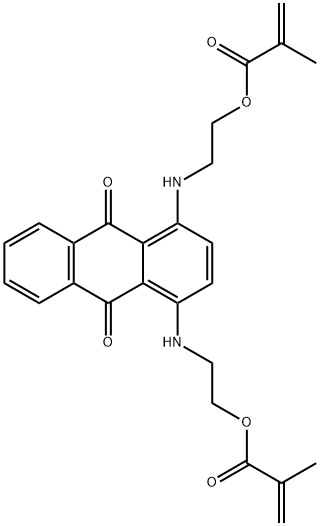 1,4-双((2-羟基乙基)氨基)-9,10-蒽二酮双(2-丙烯OIC)酯, 109561-07-1, 结构式