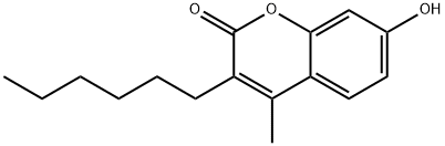 3-己基-7-羟基-4-甲基-2H-苯并吡喃-2-酮, 109565-17-5, 结构式