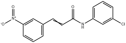 N-(3-氯苯基)-3-(3-硝基苯基)丙烯酰胺, 109567-63-7, 结构式