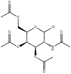 2-(乙酰氨基)-2-脱氧-D-吡喃半乳糖基氯化物 3,4,6-三乙酸酯, 109581-83-1, 结构式