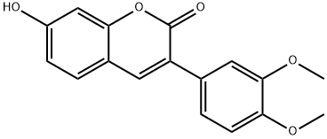 3-(3,4-二甲氧基苯基)-7-羟基-2H-色烯-2-酮, 109598-98-3, 结构式
