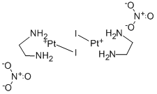 二-Μ-碘代二(乙二胺)硝酸二铂(II), 109998-76-7, 结构式