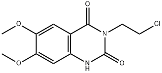 3-(2-氯乙基)-6,7-二甲氧基-1H-喹唑啉-2,4-二酮, 110231-26-0, 结构式