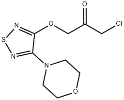 4-吗啉-4-基-1,2,5-三唑-3-基氯乙酸, 110638-01-2, 结构式