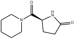 (5S)-5-(1-哌啶基羰基)-2-吡咯烷酮, 110958-23-1, 结构式