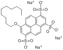 8-癸氧基芘-1,3,6-三磺酸三钠盐, 110995-88-5, 结构式