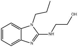 2-(1-丙基-1H-苯并咪唑基-2-基氨基)-乙醇, 111678-86-5, 结构式