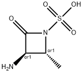 REL-(2R,3R)-3-氨基-2-甲基-4-氧代氮杂环丁烷-1-磺酸, 112026-42-3, 结构式