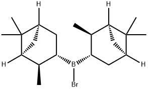(1S)-(+)-B-溴二异松蒎烯基硼烷((+)-DIP-溴), 112246-74-9, 结构式