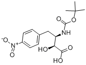 BOC-(2S,3R)-3-氨基-2-羟基-4-(4-硝基苯基)丁酸, 112898-24-5, 结构式