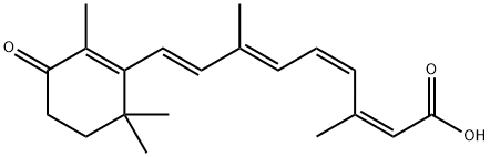 (11-cis,13-cis)-4-Oxoretinoic Acid, 112924-95-5, 结构式