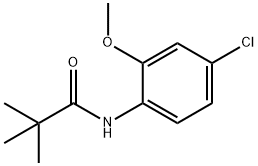 N-(4-氯-6-甲氧基苯基)-2,2-二甲基丙酰胺, 113137-29-4, 结构式