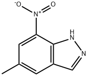 5-METHYL-7-NITRO-1H-INDAZOLE, 113302-88-8, 结构式