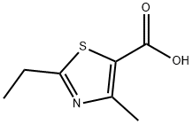 2-乙基-4-甲基-1,3-噻唑-5-羧酸, 113366-46-4, 结构式