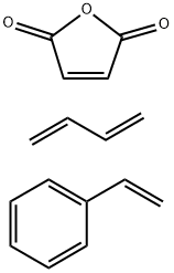 POLYSTYRENE-BLOCK-POLY(ETHYLENE-RAN-BUTYLENE)-BLOCK-POLY-STYRENE-GRAFT-MALEIC ANHYDRIDE, 113569-15-6, 结构式