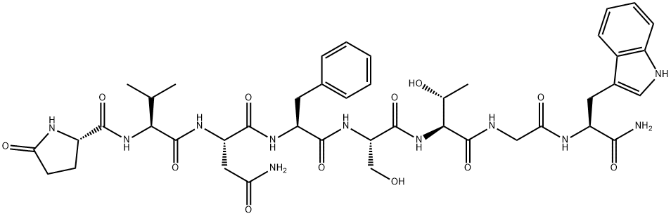 ADIPOKINETIC HORMONE G (GRYLLUS BIMACULATUS), 113800-65-0, 结构式