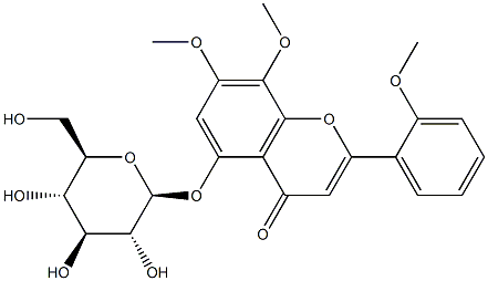 穿心莲黄酮苷E, 113963-41-0, 结构式