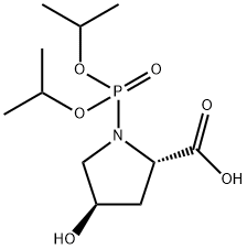 (2S,4R)-1-(二异丙氧基磷酰基)-4-羟基吡咯烷-2-羧酸, 117286-92-7, 结构式