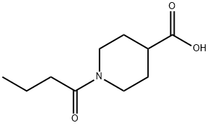 1-丁酰基4-哌啶甲酸, 117704-87-7, 结构式