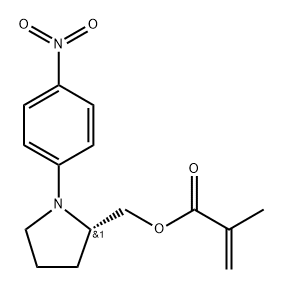 聚[[(S)-1-(4-硝基苯)-2-吡咯烷甲基]甲基丙烯酰酸], 118338-59-3, 结构式