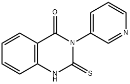 3-(吡啶-3-基)-2-硫-3,4-二氢喹唑啉-4-酮, 119426-82-3, 结构式