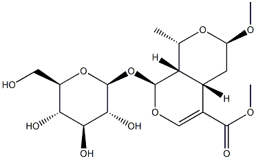 7-氧-乙基莫诺苷, 119943-46-3, 结构式