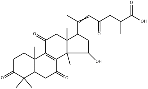 灵芝烯酸G, 120481-73-4, 结构式